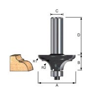 MAKITA Frez 38,1 forma classic trzpień 8 mm D-11704