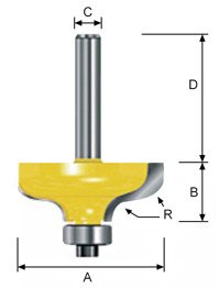 MAKITA Frez 38,1 profil Sima trzpień 8 mm D-11570