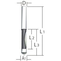 MAKITA Frez prosto-czołowy trzpień 12 mm D-10584