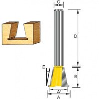 MAKITA Frez trapezowy 14,28 trzpień 8 mm D-10861