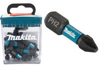 MAKITA Końcówki Grot bit udarowy wkrętakowe PH2 25 mm 25 szt. E-12360