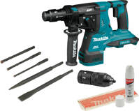 MAKITA Młot młotowiertarka SDS+ 2x18V + zestaw wierteł dłut 5 el. DHR281Z