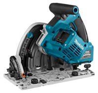 MAKITA Pilarka zagłębiarka 2x18V 2x5,0Ah DSP600ZJ + szyna 1,5m + DC18RD