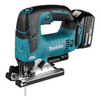 MAKITA Wyrzynarka aku 18V 2x5,0 Ah + zestaw brzeszczotów DJV182RTJ