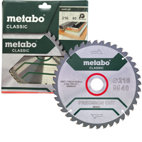 METABO Piła tarczowa do drewna 216x30 Z40 WZ 5 628060000